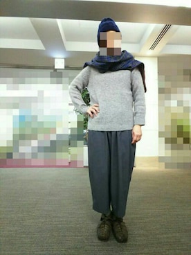 「HOMESPUN（ホームスパン）のアイテム」を使った、ちえぞうさん（レディース・156cm）の秋コーディネート