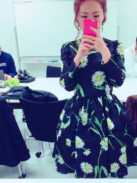 「DOLCE&GABBANA（ドルチェアンドガッバーナ）のアイテム（ワンピース/ドレス）」を使った、MA'LIL さん（レディース・155cm）の春コーディネート