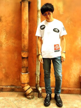 「Roundel by London Underground」｜Fumiya&BlackFlagさん（メンズ・174cm）の夏コーディネート