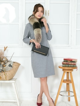 「FayMay（フェイメイ）のアイテム（ワンピース）」を使った、Momocoさん（レディース・150cm）の冬コーディネート