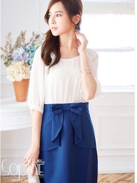 「FayMay（フェイメイ）のアイテム（ワンピース）」を使った、Momocoさん（レディース・150cm）の冬コーディネート