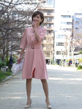 「FayMay（フェイメイ）のアイテム（ワンピース/ドレス）」を使った、Momocoさん（レディース・150cm）の春コーディネート