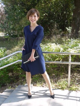 「FayMay（フェイメイ）のアイテム（ワンピース/ドレス）」を使った、Momocoさん（レディース・150cm）の春コーディネート