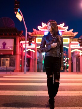 「over the knee boots」｜SKさん（レディース・168cm）の秋コーディネート