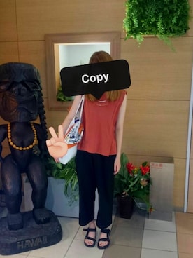 「EMODA（エモダ）のアイテム（トートバッグ）」を使った、もるたさん（レディース・161cm）の夏コーディネート