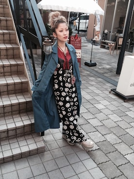 「アイテム（コインケース）」を使った、Refugeesmarinaさん（レディース・154cm）の冬コーディネート