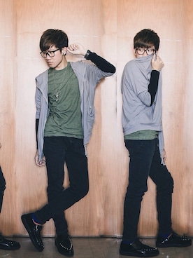 「2% TOKYO（トゥーパーセントトウキョウ）のアイテム（その他アウター）」を使った、mrjbさん（メンズ・173cm）の夏コーディネート