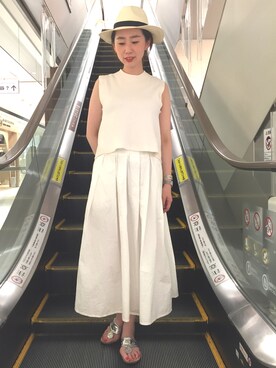 「ハットコーデ」｜sa_kiさん（レディース・170cm）の春コーディネート