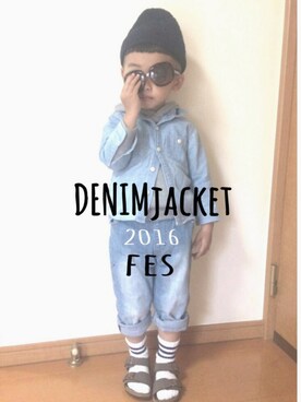 HaaJooさん（キッズ・100cm）の春コーディネート