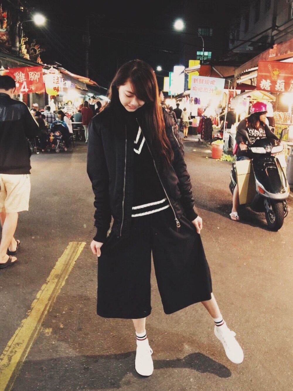 「零。、MA-1、black、GU、MUJI、white、ootd、outfit」｜「零。のアイテム（ダウンジャケット/コート、ブラック系）」を使った、zeroさん（レディース・166cm）の冬コーディネートの1枚目の写真