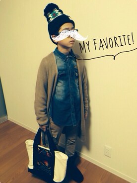 「BLACK BY MOUSSY（ブラックバイマウジー）のアイテム」を使った、uzoomさん（キッズ・145cm）の秋コーディネート