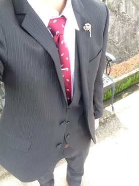 「スーツ」｜KO-吉さん（メンズ・180cm）の春コーディネート