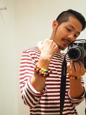 「アイテム（ブレスレット）」を使った、DAISUKEさん（メンズ・165cm・30代）の秋コーディネート