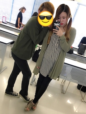 「EGOIST（エゴイスト）のアイテム（チュニック）」を使った、L x mさん（レディース・156cm）の夏コーディネート