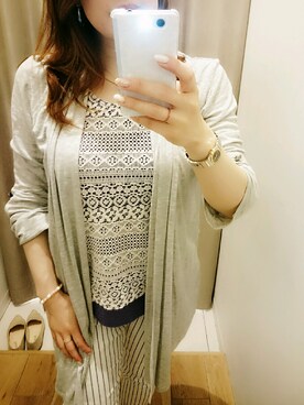 「PONTE VECCHIO（ポンテヴェキオ）のアイテム」を使った、KAYOKOさん（レディース・158cm）の夏コーディネート