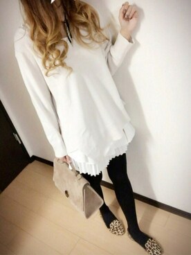 「SNIDEL（スナイデル）のアイテム（チョーカー）」を使った、MI-☆さん（レディース・163cm）の秋コーディネート