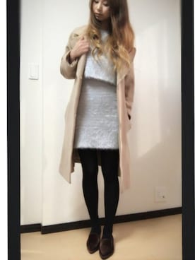 「LILY BROWN（リリーブラウン）のアイテム（ローファー）」を使った、MI-☆さん（レディース・160cm）の秋コーディネート