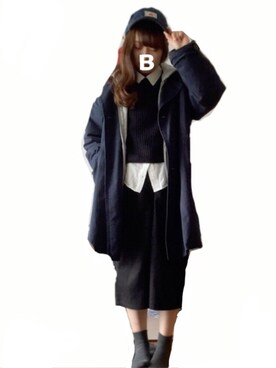「w closet」｜「アイテム（トレンチコート）」を使った、miさん（レディース・154cm）の春コーディネート