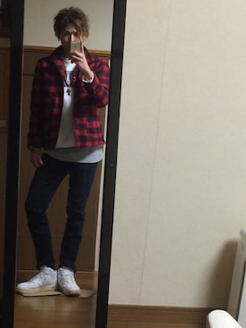 「OSHKOSH（オシュコシュ）のアイテム（ジャケット/アウター）」を使った、コイキングさん（メンズ・187cm）の冬コーディネート