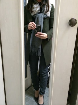 「STUNNING LURE（スタニングルアー）のアイテム（その他アウター）」を使った、MAiさん（レディース・163cm）の冬コーディネート