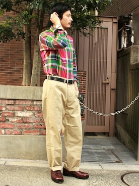 「Journal Standard TRISECT（トライセクト）のアイテム」を使った、太田さん（メンズ・175cm）の冬コーディネート