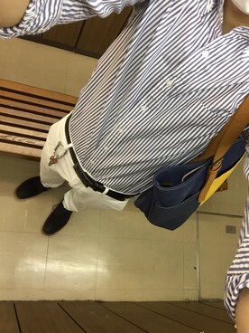 「SPINNS（スピンズ）のアイテム（その他シューズ）」を使った、Ryotaさん（メンズ・185cm）の秋コーディネート