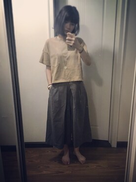 「TIFFANY&Co.（ティファニー）のアイテム（Jewelry、シルバー系）」を使った、zoeさん（レディース・166cm）の秋コーディネート