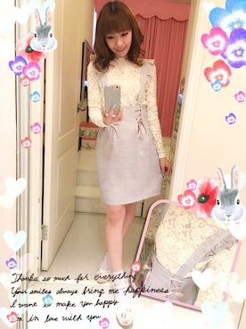 「アイテム（つなぎ/オールインワン、グレー系）」を使った、Jenny Poonさん（レディース・158cm）の春コーディネート