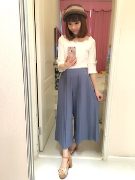 「PRIME PATTERN（プライムパターン）のアイテム」を使った、Jenny Poonさん（レディース・158cm）の夏コーディネート