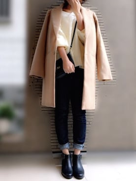 maho...さん（レディース・160cm）の冬コーディネート