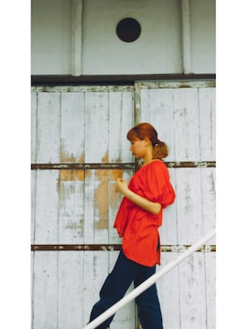 「KAPITAL」｜「アイテム（アクセサリー）」を使った、YUKKINさん（レディース・159cm）の夏コーディネート