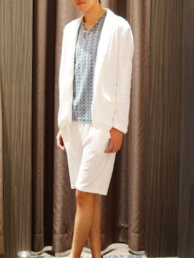 「HVC（エイチブイシー）のアイテム（テーラードジャケット）」を使った、HVC多摩平店さん（メンズ・180cm）の春コーディネート