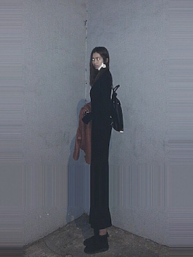 「STYLENANDA（スタイルナンダ）のアイテム（つなぎ/オールインワン）」を使った、merczxiさん（レディース・165cm）の冬コーディネート