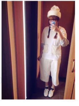 「nusumigui（ヌスミグイ）のアイテム」を使った、まるまるさん（レディース・170cm）の秋コーディネート