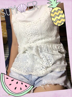 かおりさん(レディース・154cm)の夏コーディネート