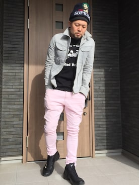 コチコチさん（メンズ・172cm）の冬コーディネート