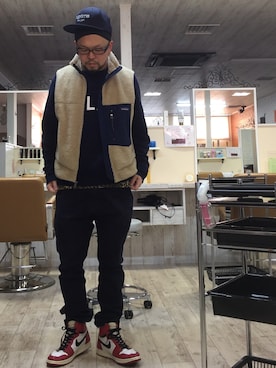 「レトロX」｜コチコチさん（メンズ・172cm・30代）の冬コーディネート