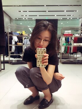 棉袄子さん（レディース・163cm）の冬コーディネート