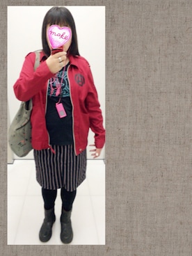 「RALEIGHのアイテム（ジャケット/アウター）」を使った、奈々さん（レディース・162cm）の秋コーディネート