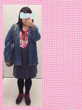 「Vert Dense（ヴェールダンス）のアイテム」を使った、奈々さん（レディース・162cm）の秋コーディネート