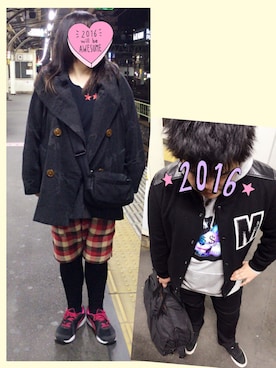 奈々さん（レディース・162cm）の冬コーディネート