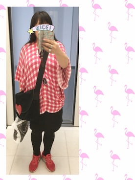 「mercibeaucoup,（メルシーボークー）のアイテム（カーディガン/ボレロ）」を使った、奈々さん（レディース・162cm）の夏コーディネート