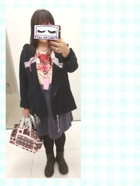 「Vert Dense（ヴェールダンス）のアイテム」を使った、奈々さん（レディース・162cm）の秋コーディネート