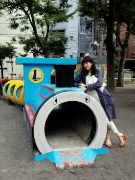 「chico_（チコ）のアイテム（オールインワン・サロペット）」を使った、たにさん（レディース・169cm）の夏コーディネート