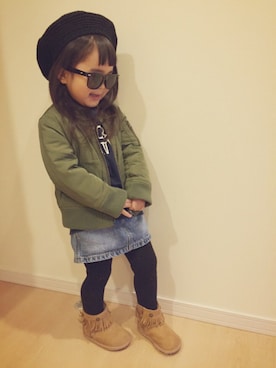 mikiさん（キッズ・90cm）の冬コーディネート