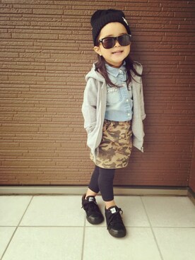 mikiさん（キッズ・90cm）の秋コーディネート