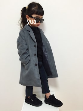 「Factor=（ファクターイコール）のアイテム」を使った、mikiさん（キッズ・90cm）の冬コーディネート
