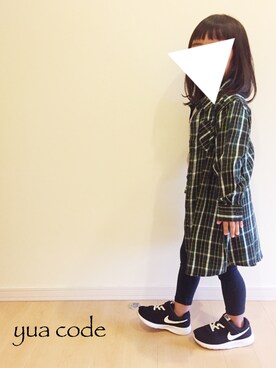 「abcd（ナシ）のアイテム（ワンピース/ドレス）」を使った、mikiさん（キッズ・100cm）の秋コーディネート