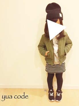 mikiさん（キッズ・100cm）の秋コーディネート