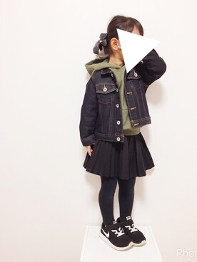 「PLAIN CLOTHING（プレーンクロージング）のアイテム」を使った、mikiさん（キッズ・100cm）の冬コーディネート